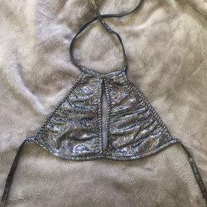 iHeartraves Keyhole rave top